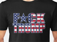F*ck Trump American Flag T-shirts
